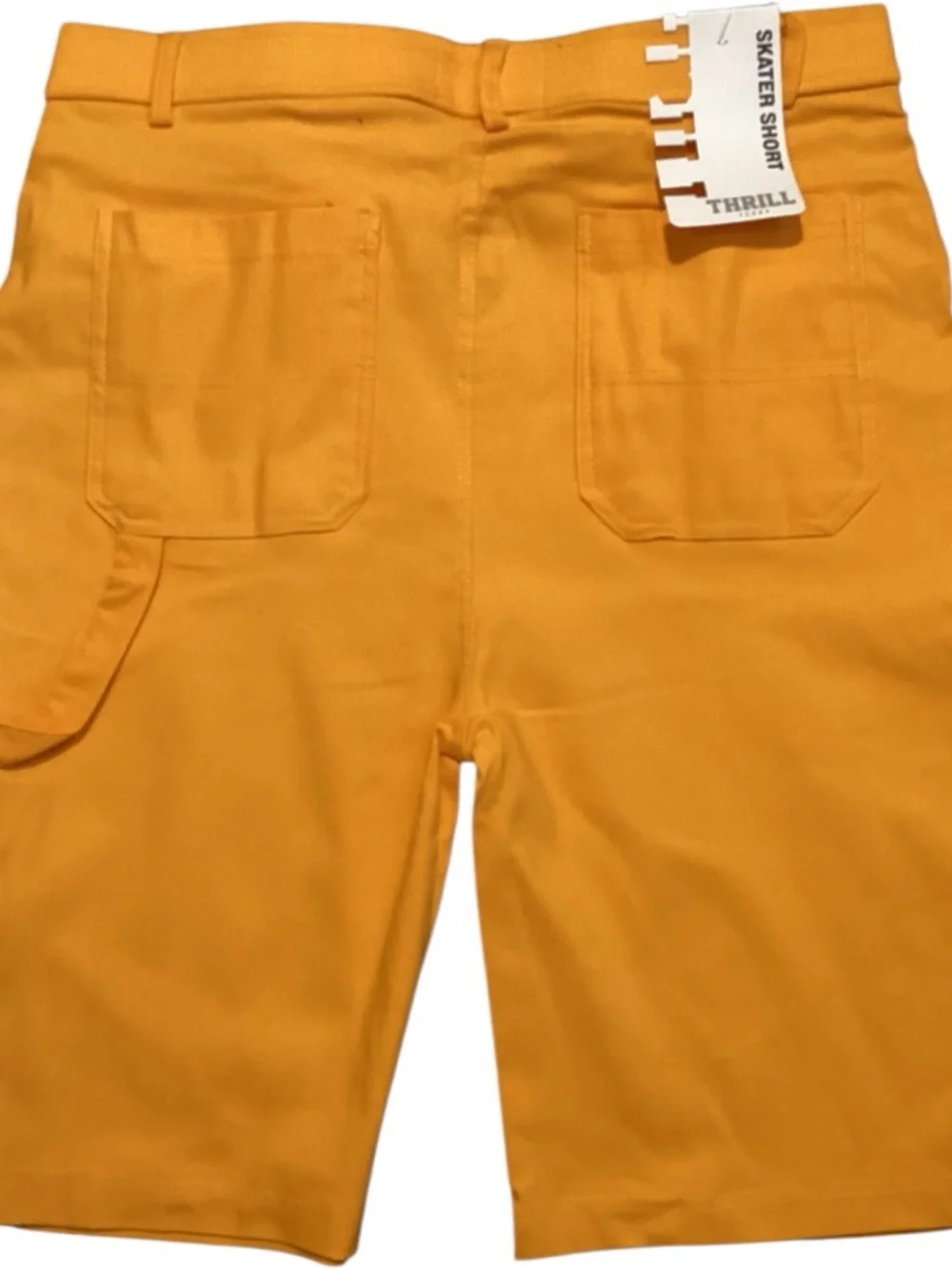 Thrill Plus Size Vibrant Yellow Cargo Bermuda Shorts Stretch 2X - Picture 5 of 8